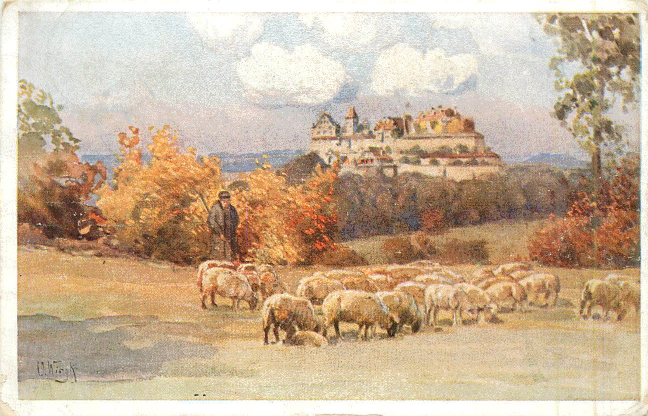 Schaefer an der Veste Coburg um 1930